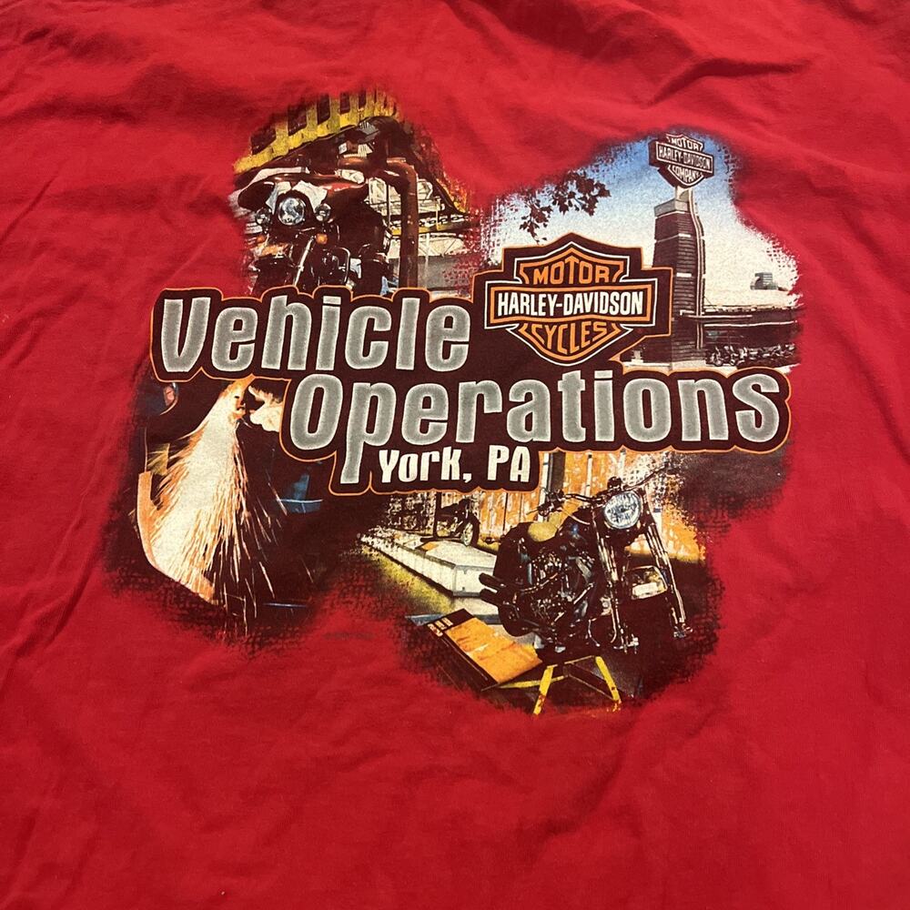 Harley Davidson Vehicle Operations York, Pa Red‎ 2 X-Large